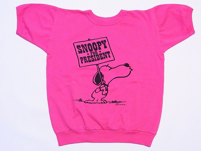 WAREHOUSE[ウエアハウス] 半袖スウェット ヴィンテージ スヌーピー