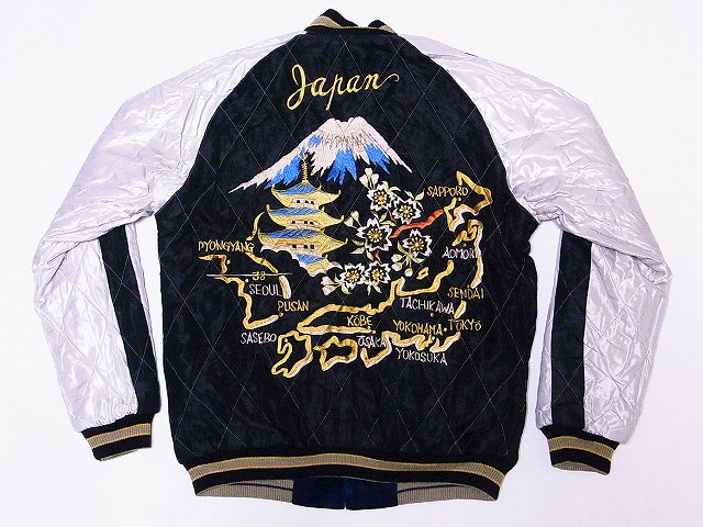 TAILOR TOYO[テーラー東洋] スカジャン TT14206 別珍 EAGLE×JAPAN MAP