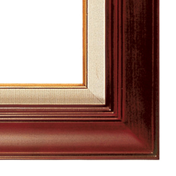 画材の専門店］e-画材.com 木製油縁A826 オーク色フレーム（アクリル付