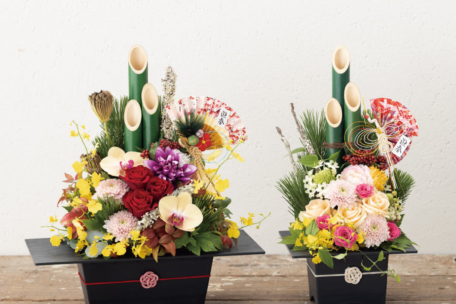 門松飾りL(W60×D55×H450): フラワーピック｜ギフト、ラッピング用品