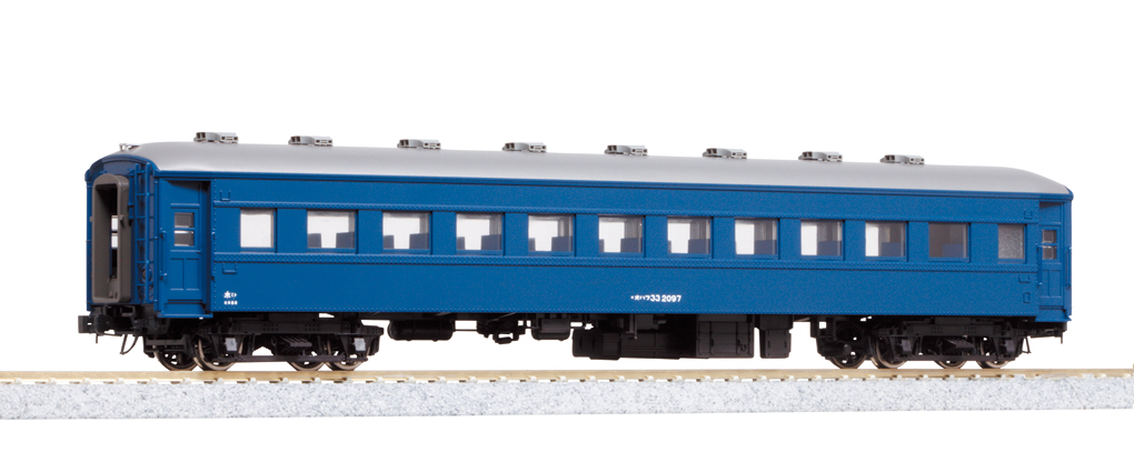 KATO鉄道模型オンラインショッピング (HO)オハフ33 ブルー: □現在販売