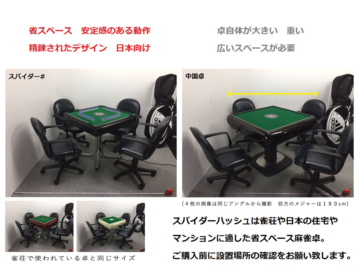 麻雀用具専門店 / 全自動麻雀卓「Newスパイダー＃CZ」・サイドテーブル