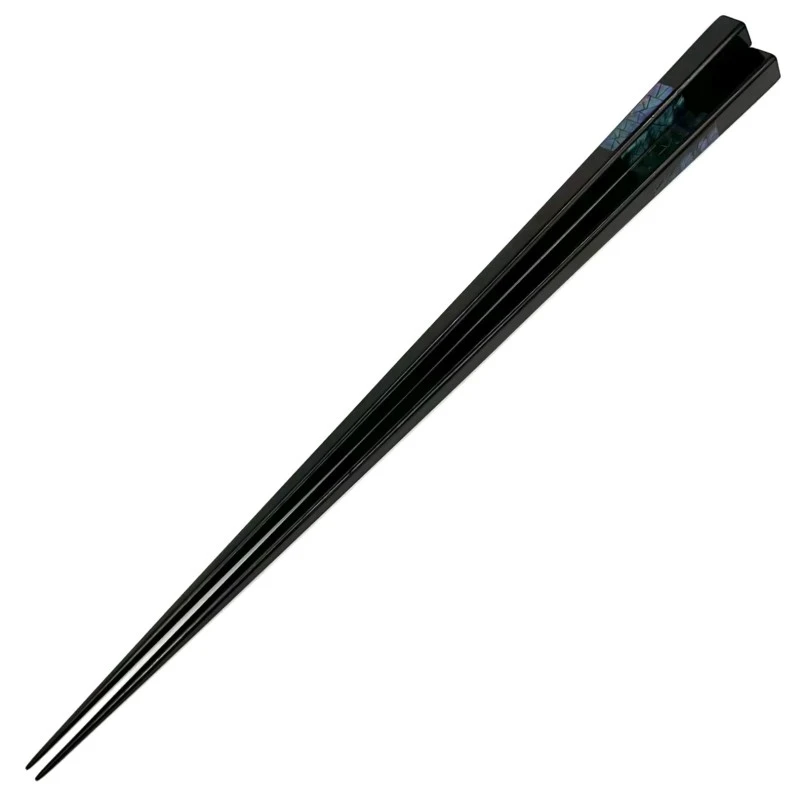 山中塗 縞黒檀三角三面青貝(大) - お買い物｜日本最大級の箸の通販
