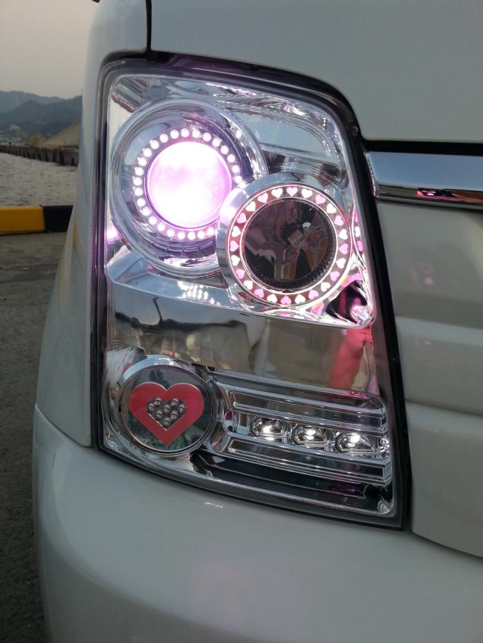 ワゴンR ヘッドライトカスタム ハート【加工例】 | カスタムショップ