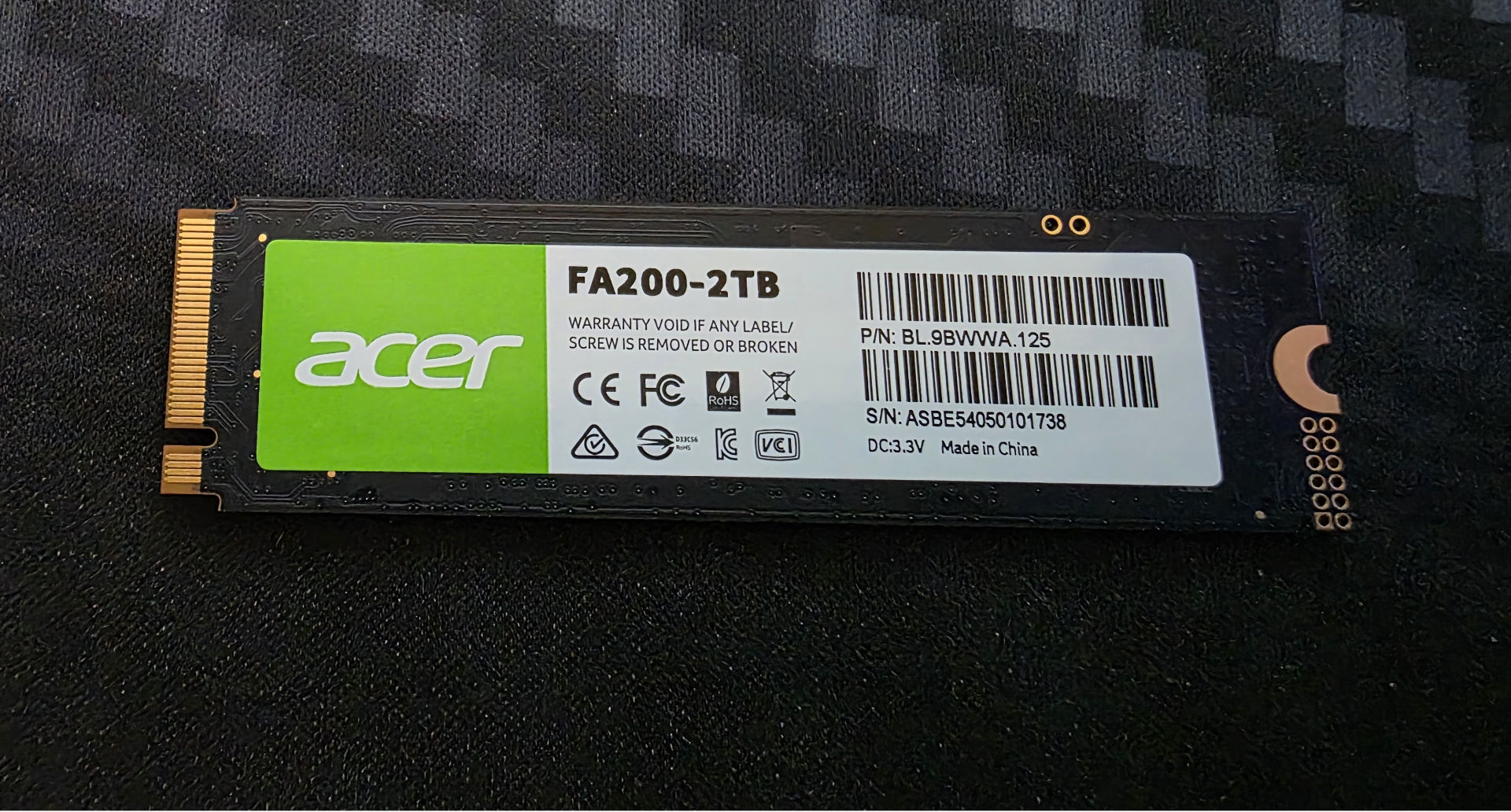 Acer FA200 M.2 2TB SSD Review - EnosTech.com