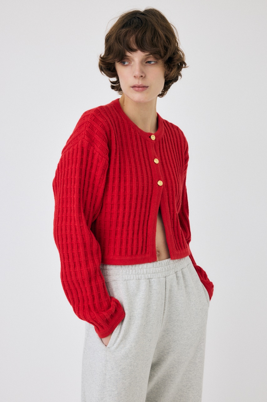 MOUSSY | BI COLOR ニットカーディガン (カーディガン ) |SHEL'TTER