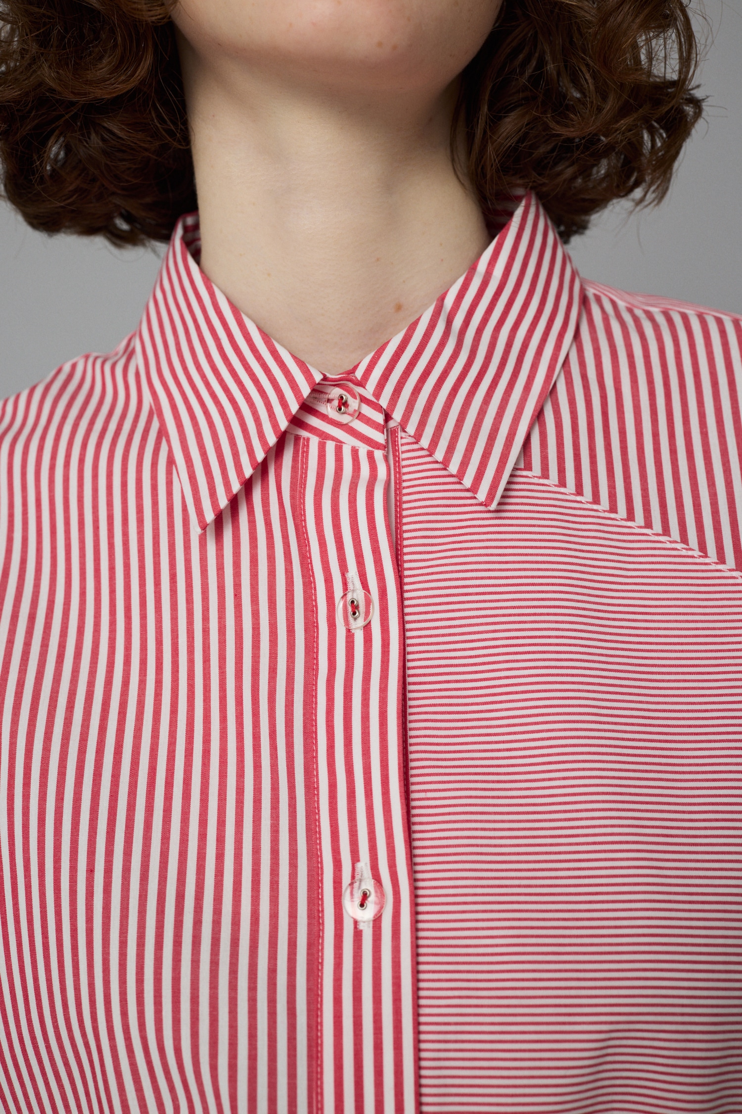 HeRIN.CYE | Wave motif big shirt (シャツ・ブラウス ) |SHEL'TTER