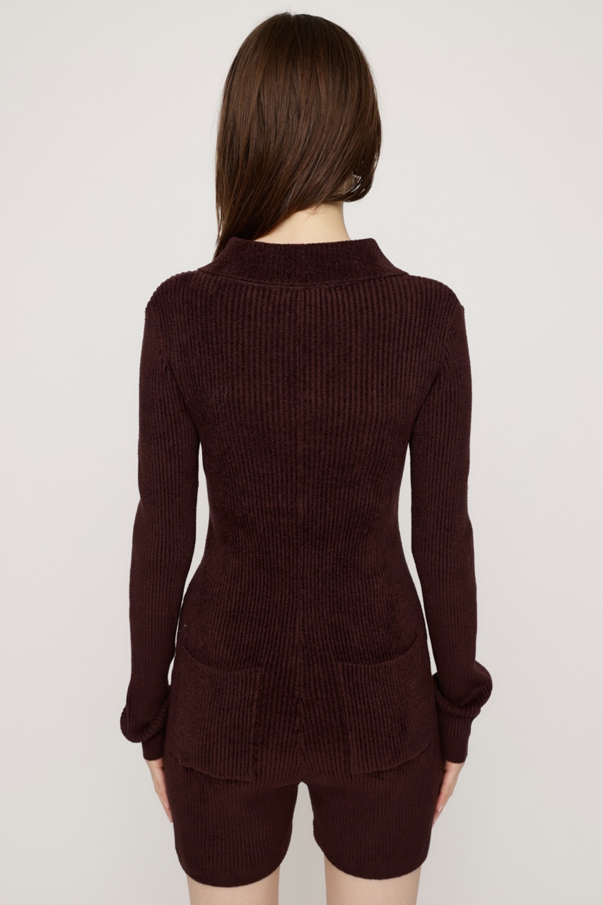 SLY | FRONT ZIP MOLE YARN ロンパース (オールインワン ) |SHEL'TTER