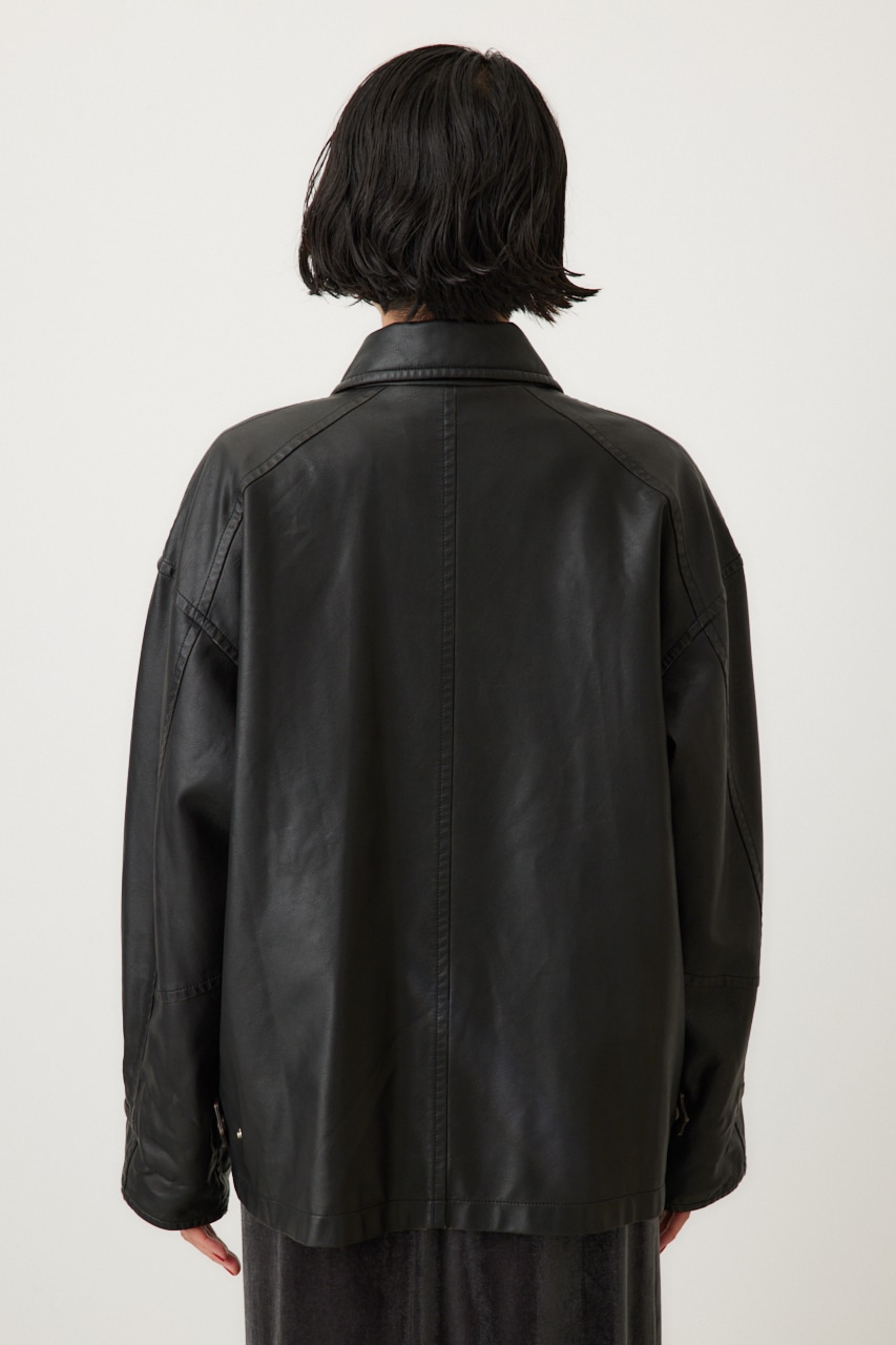 crie conforto | ヴィンテージライクレザージャケット (ジャケット