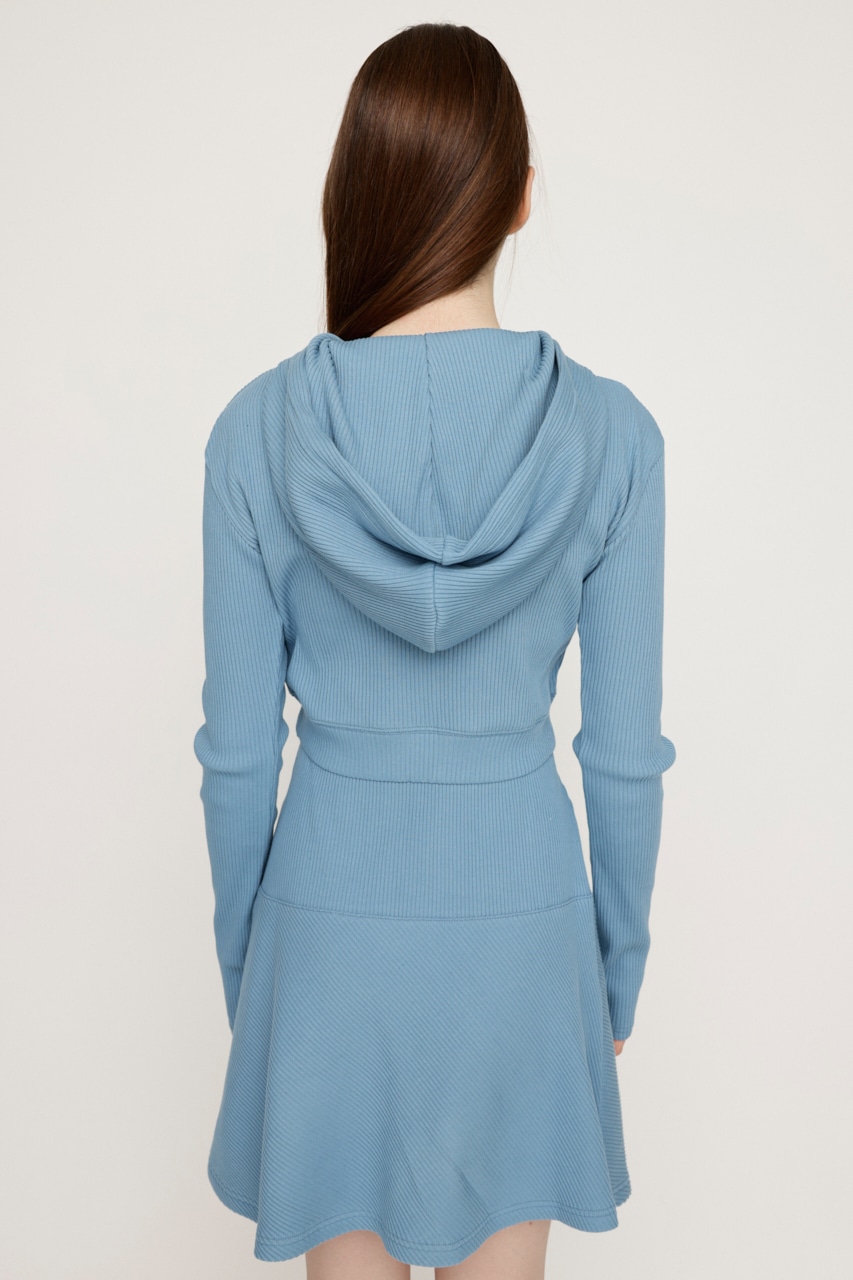 SLY | CROPPED HOODIE FLARE SK 2P (ワンピース(ミニ・ミディアム