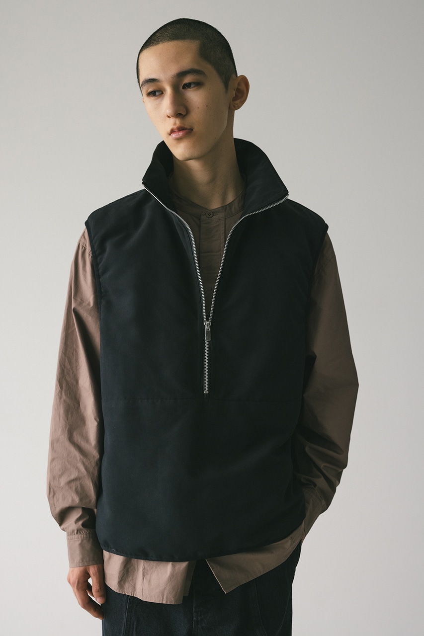 STYLEMIXER | ハーフジップパッファーベスト (ベスト ) |SHEL'TTER