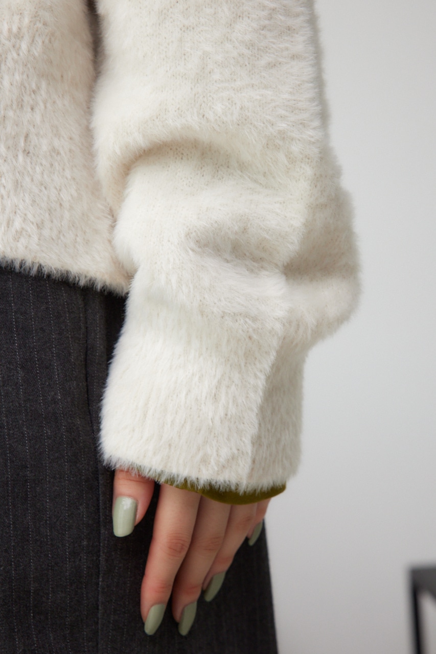 AZUL BY MOUSSY | モヘヤライクニットカーディガン (カーディガン