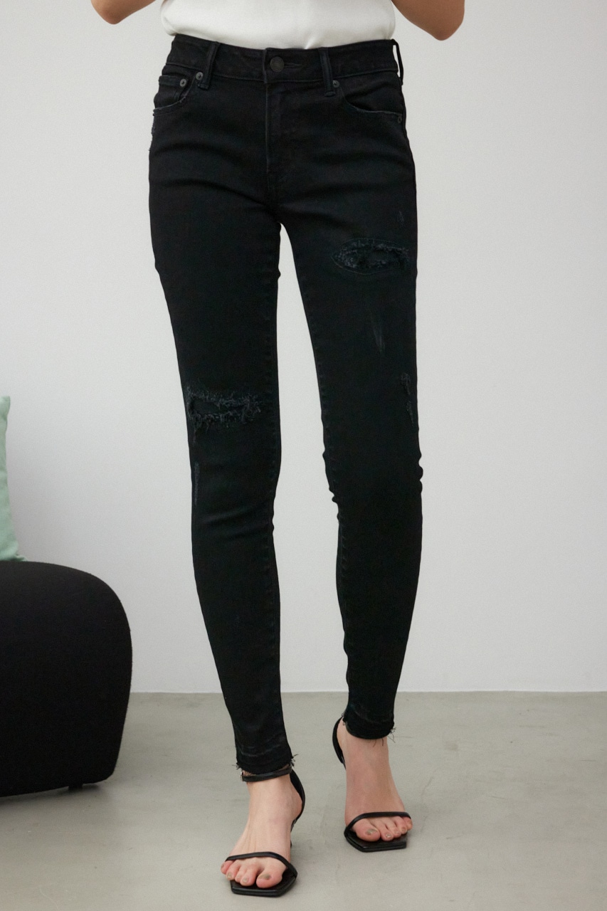 AZUL BY MOUSSY | AZUL DENIM リペアスキニーデニム (スキニー ) |SHEL