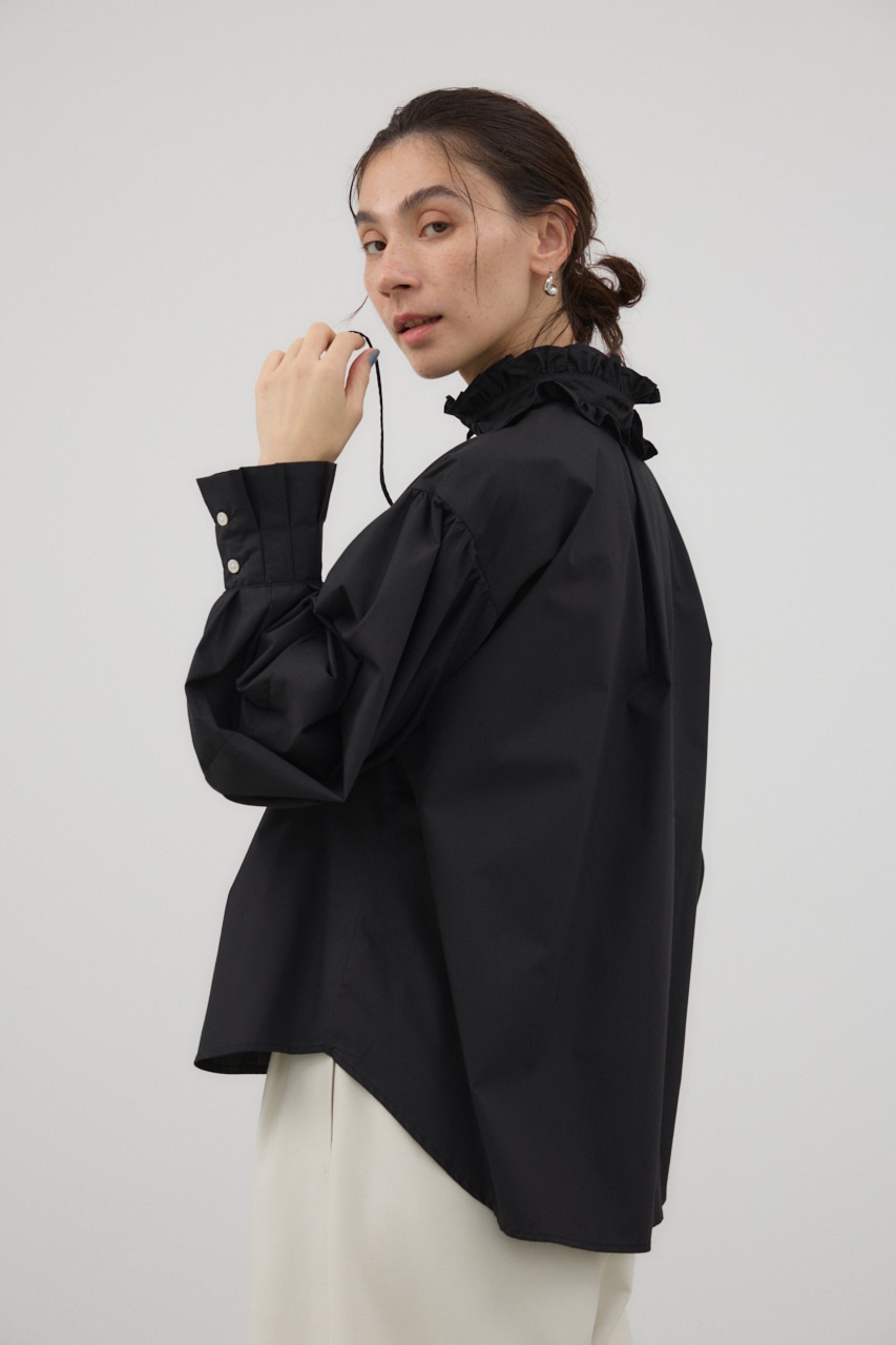 crie conforto | フリルスタンドカラーブラウス (シャツ・ブラウス