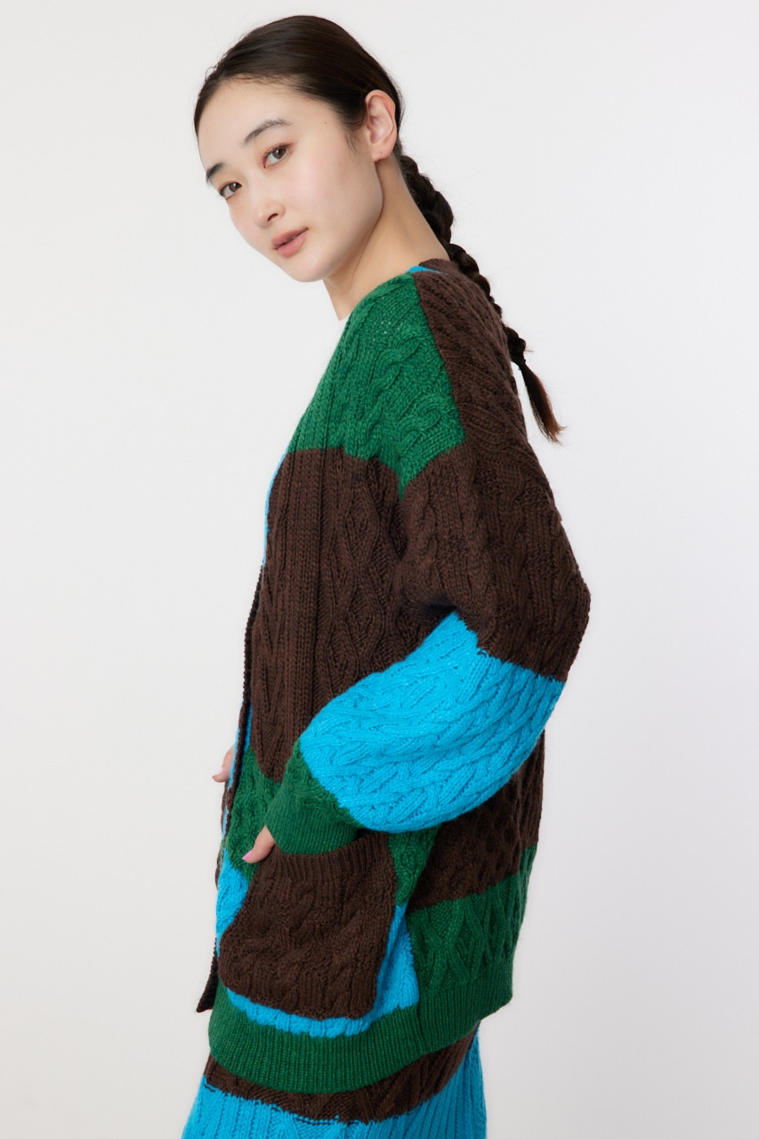 RODEO CROWNS WIDE BOWL | Custom ケーブルニット カーディガン