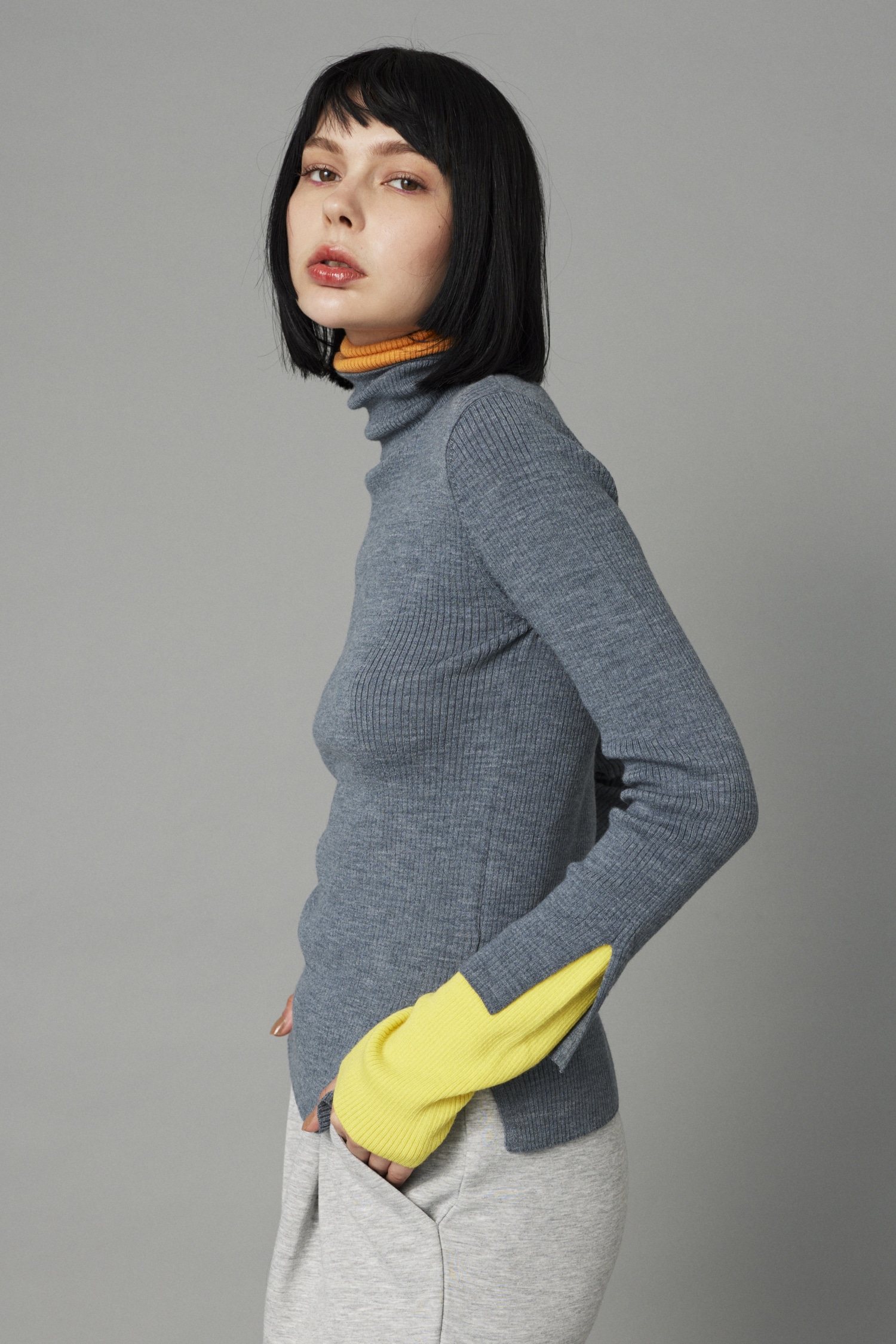 HeRIN.CYE | Double cuff tops (ニット ) |SHEL'TTER WEBSTORE