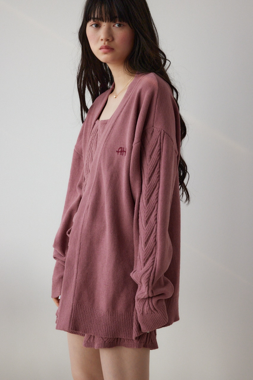 AZUL BY MOUSSY | A/Hホイップナイトケーブルロングカーディガン