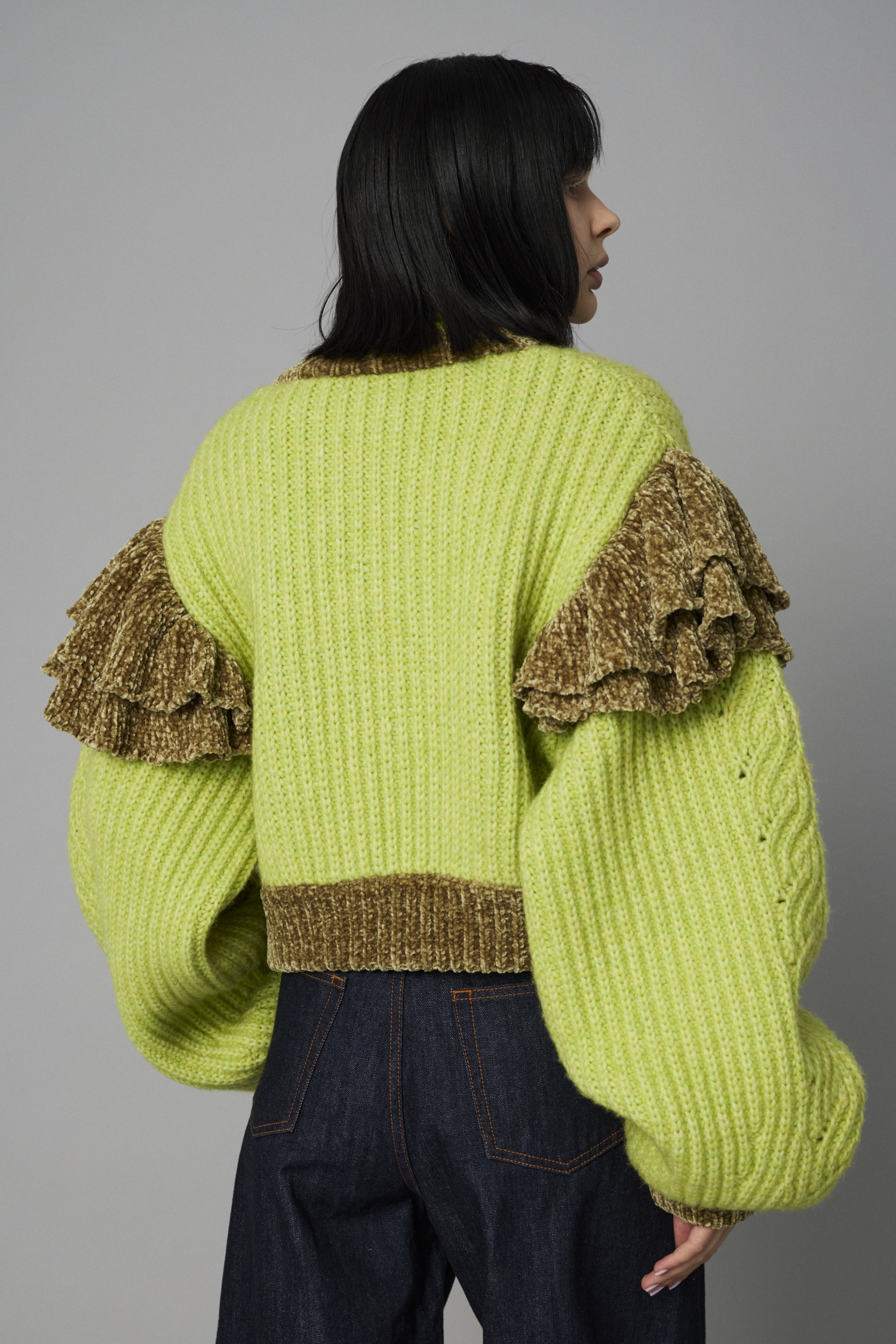 sherller シェリエ フェザーカーディガン シェリエ sheller フェザー