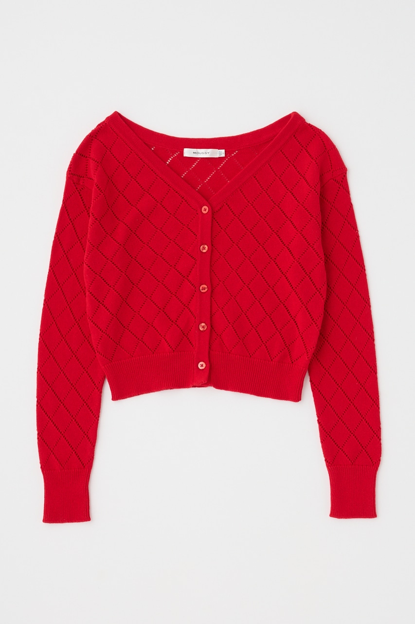 MOUSSY | EYELET ニットカーディガン (ニット ) |SHEL'TTER WEBSTORE