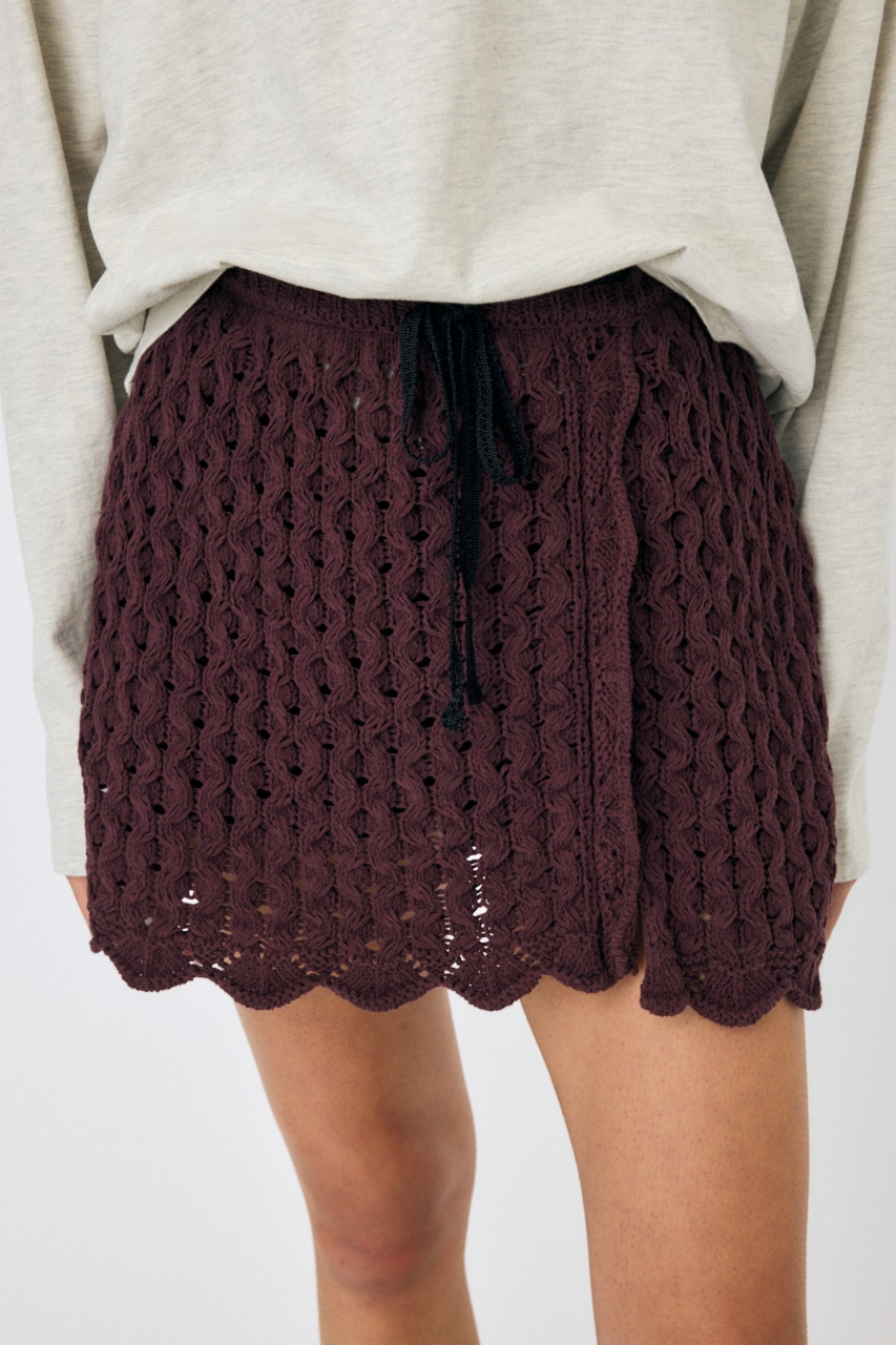 MOUSSY | OPENWORK ニットスカート (スカート(ミニ) ) |SHEL'TTER WEBSTORE