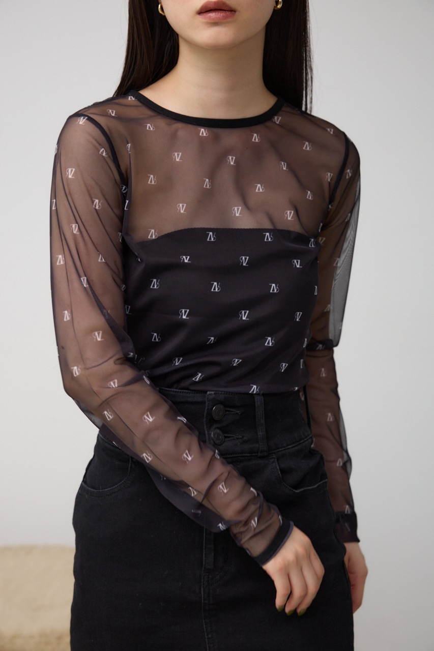 AZUL BY MOUSSY | ロゴシアートップス (Tシャツ・カットソー(長袖