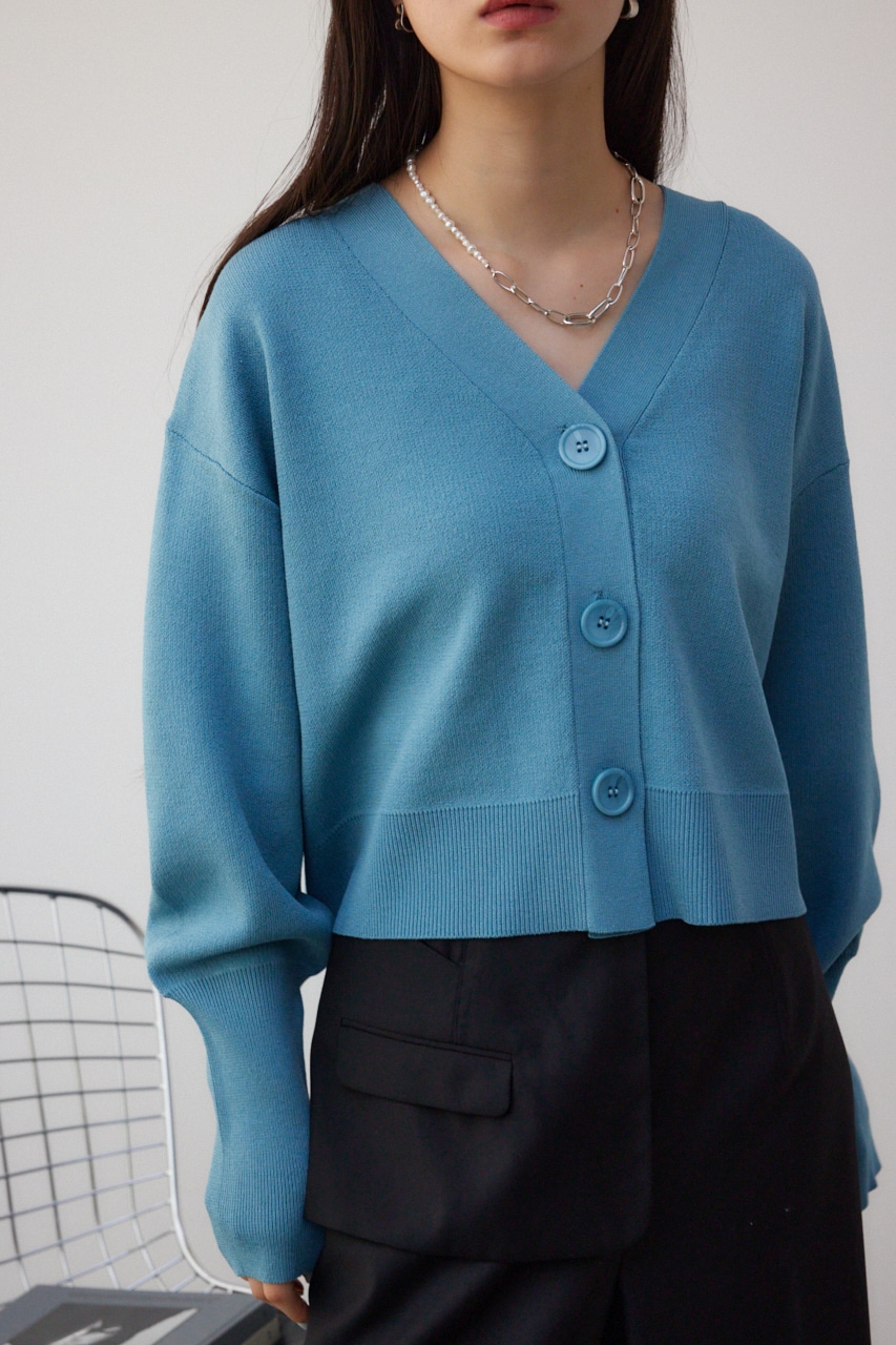 AZUL BY MOUSSY | パフスリーブショートカーディガン (カーディガン