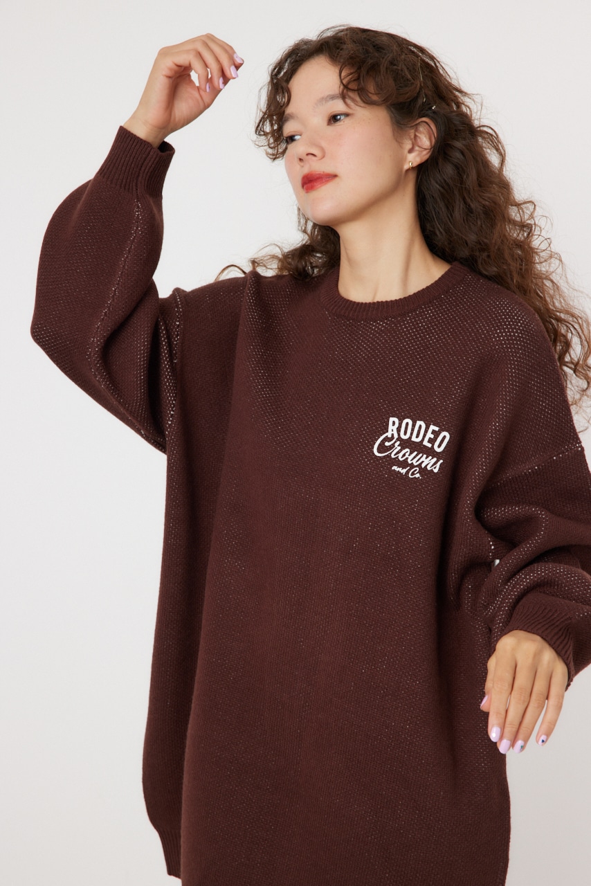 RODEO CROWNS WIDE BOWL | COLOR CHAIN ロゴニットワンピース