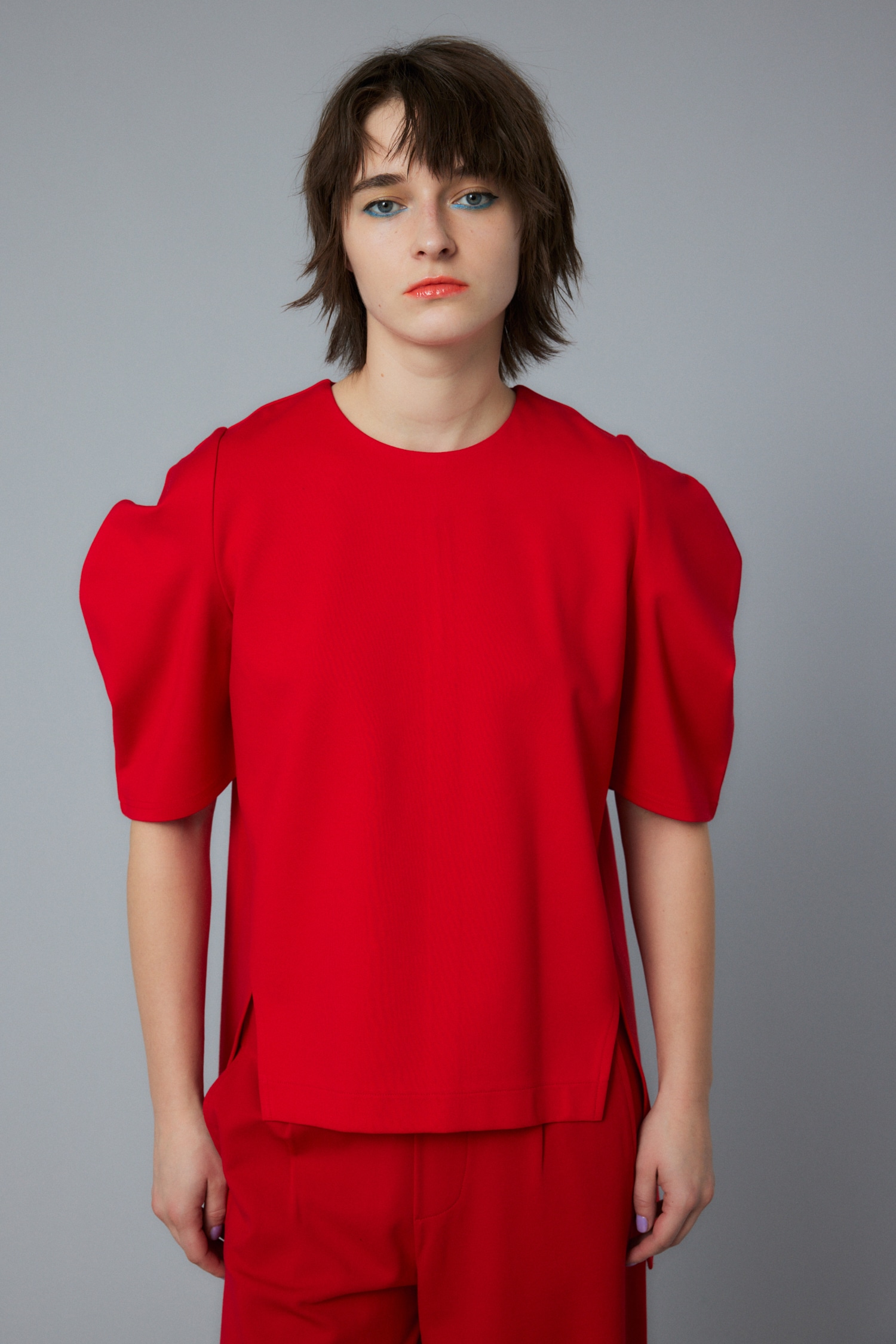 HeRIN.CYE | Ponte balloon sleeve tops (Tシャツ・カットソー(半袖