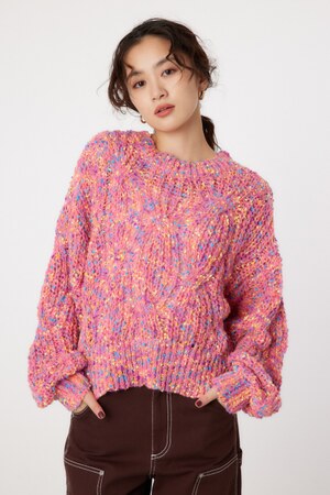 RODEO CROWNS WIDE BOWL | マルチカラーネップニット (ニット ) |SHEL