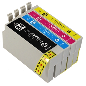 IC4CL84 互換インクカートリッジ4色パック(大容量タイプ)〔エプソン