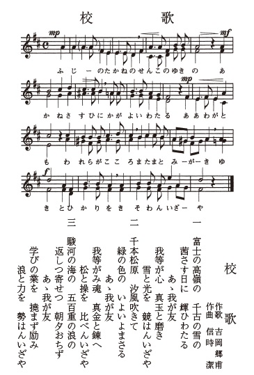 校訓・校章・校歌 | 沼津西高校