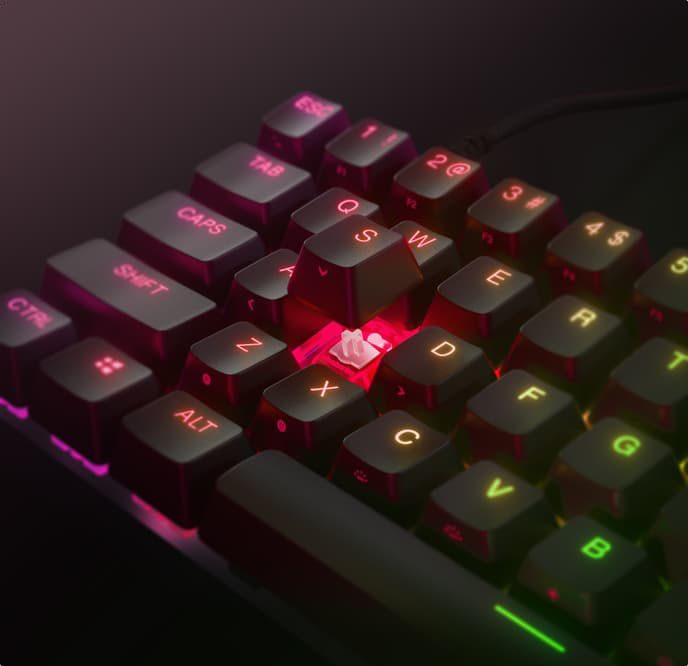 SteelSeries 64820J Apex Pro Mini ゲーミングキーボード |エディオン
