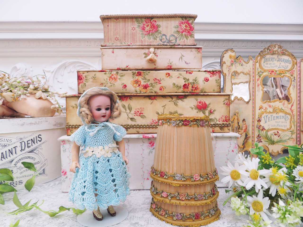 小さなお嬢様 ミニョネットドール - 薔薇と天使のアンティーク