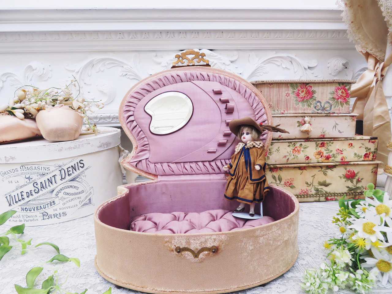 フランスアンティークメルスリー、ボックスのみドールプレゼンテーション