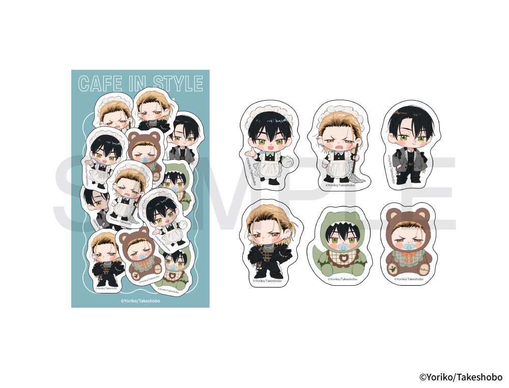 依子先生×mixx garden 2026 フレークシール(寺野くんと熊崎くん)