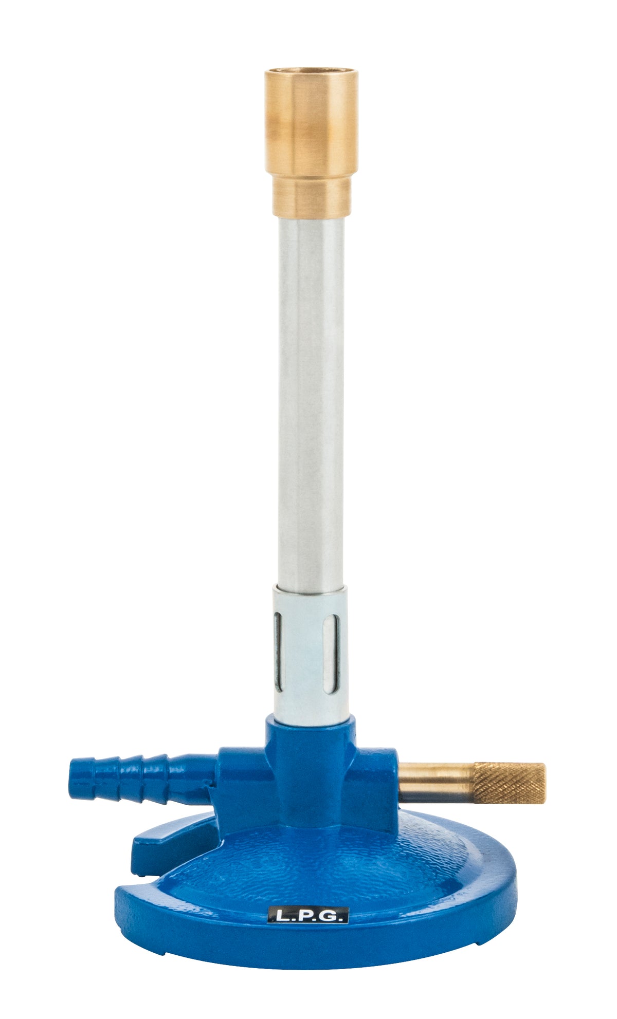 Premium Bunsen Burner with Flame Stabilizer and Gas Adjustment