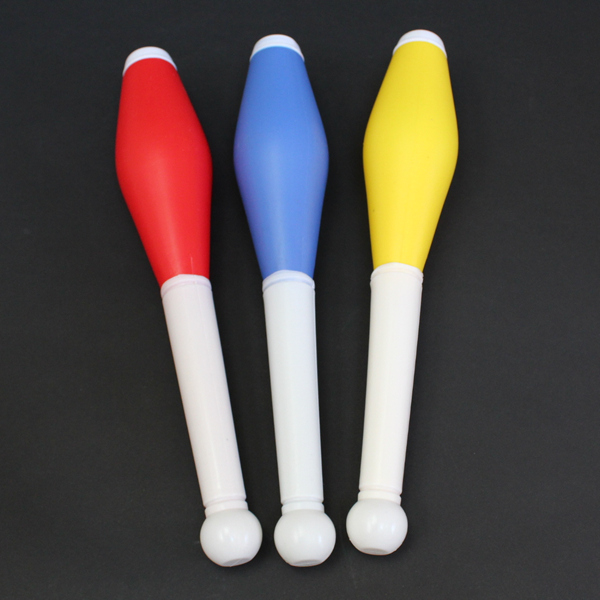 ジャグリング クラブ 3色セット～パーティグッズ・パーティ雑貨