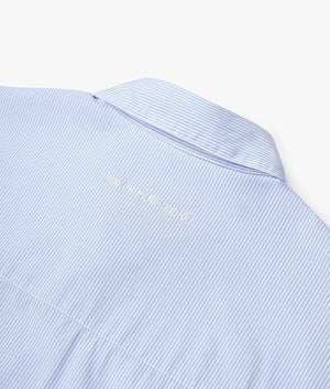 Oversized Striped Dress Shirt Blue | MKI MIYUKI ZOKU | EQVVS