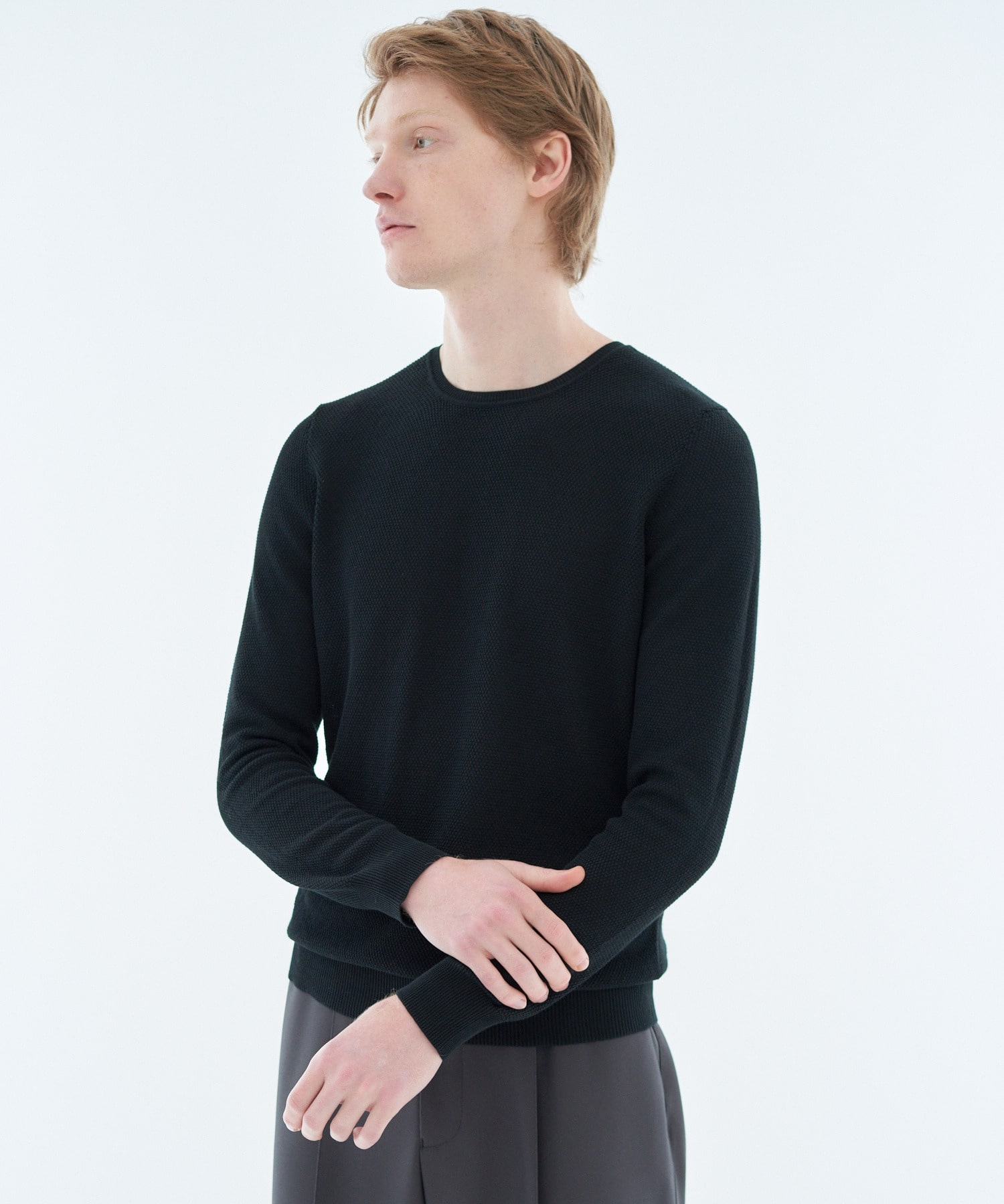 GRAN SASSO / コットンクルーネックニット《ESTNATION EXCLUSIVE