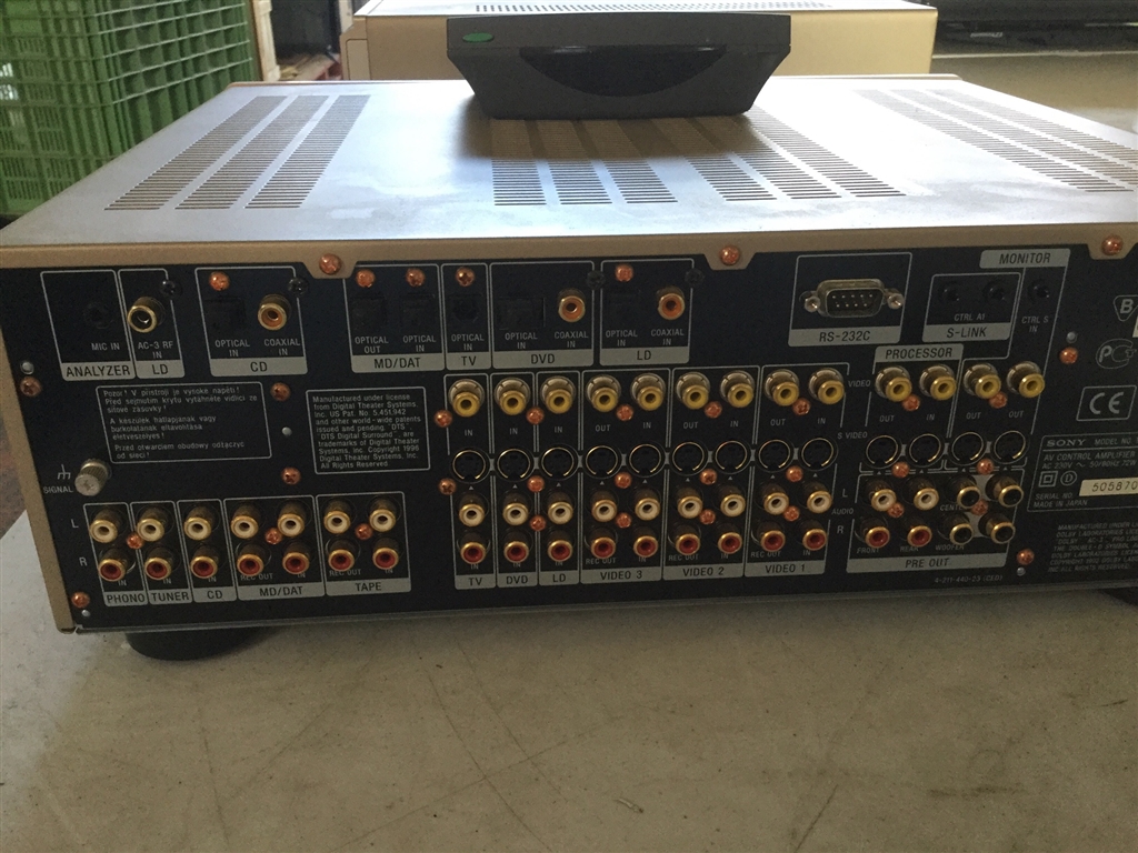 AV Control Amplifier, Sony TA-E9000ES, with Remote (RM-TP5013)