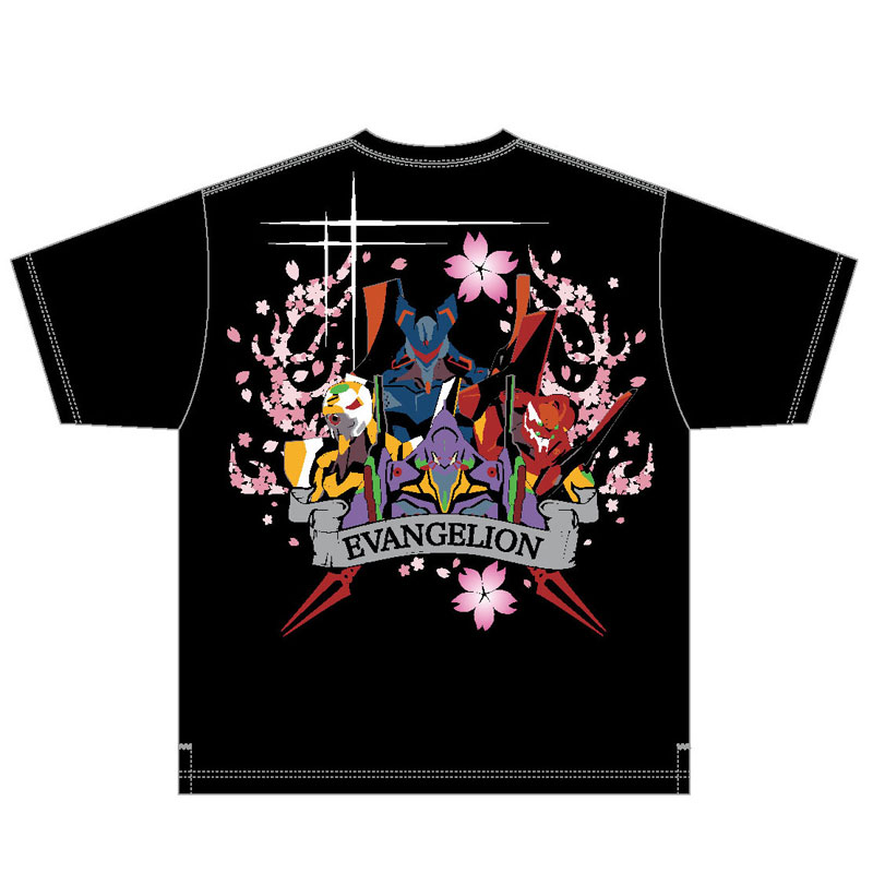 EVA×錦】初号機VS赤龍Tシャツ/白(M 白): ファッション | EVANGELION