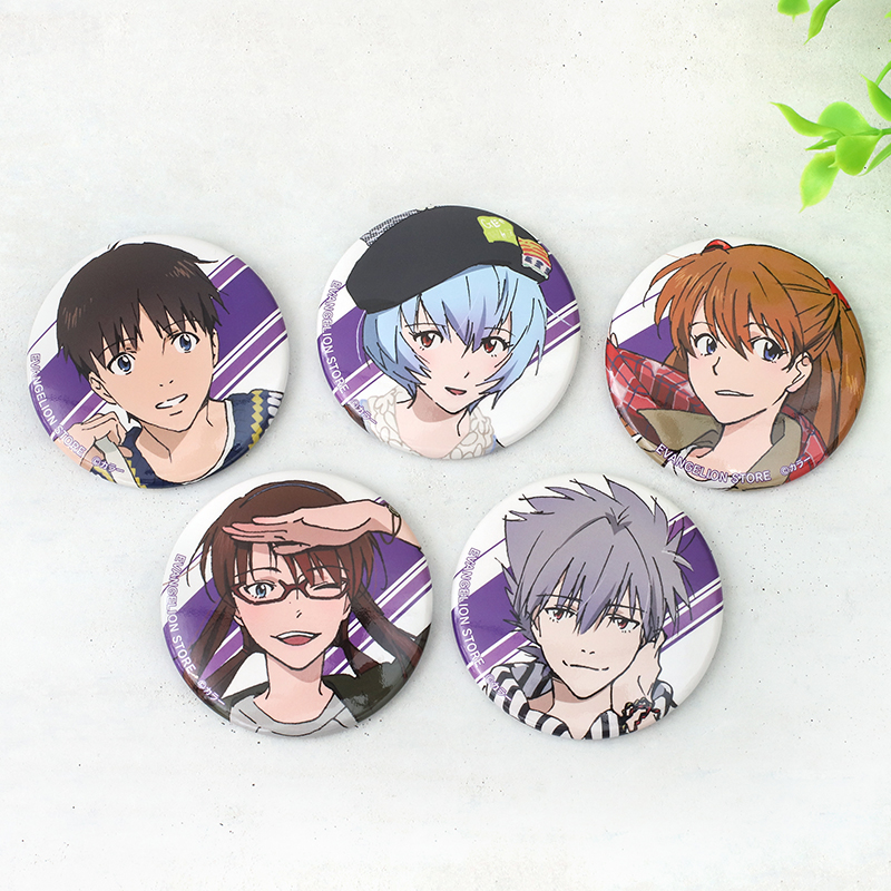 エヴァンゲリオン エヴァコロン 缶バッジ せきやゆりえ シンジ カヲル