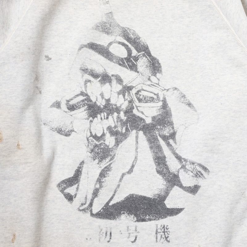 RADIO EVA 809 EVA-01 RAGLAN SWEAT SHIRT by (C)SAINT Mxxxxxx/GRAY(M