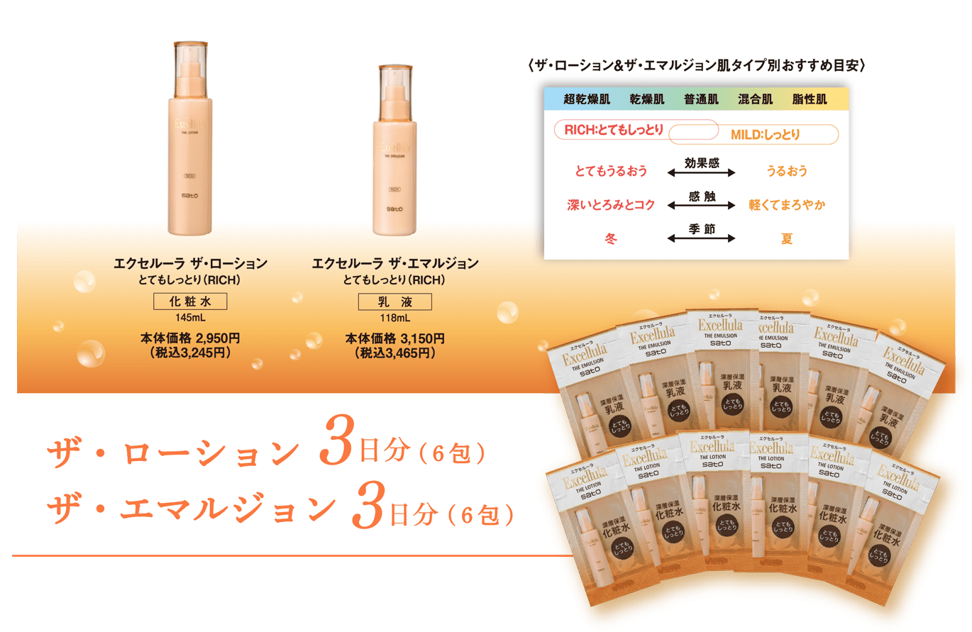 エクセルーラモニターキャンペーン|エクセレントな、おとな肌へ。