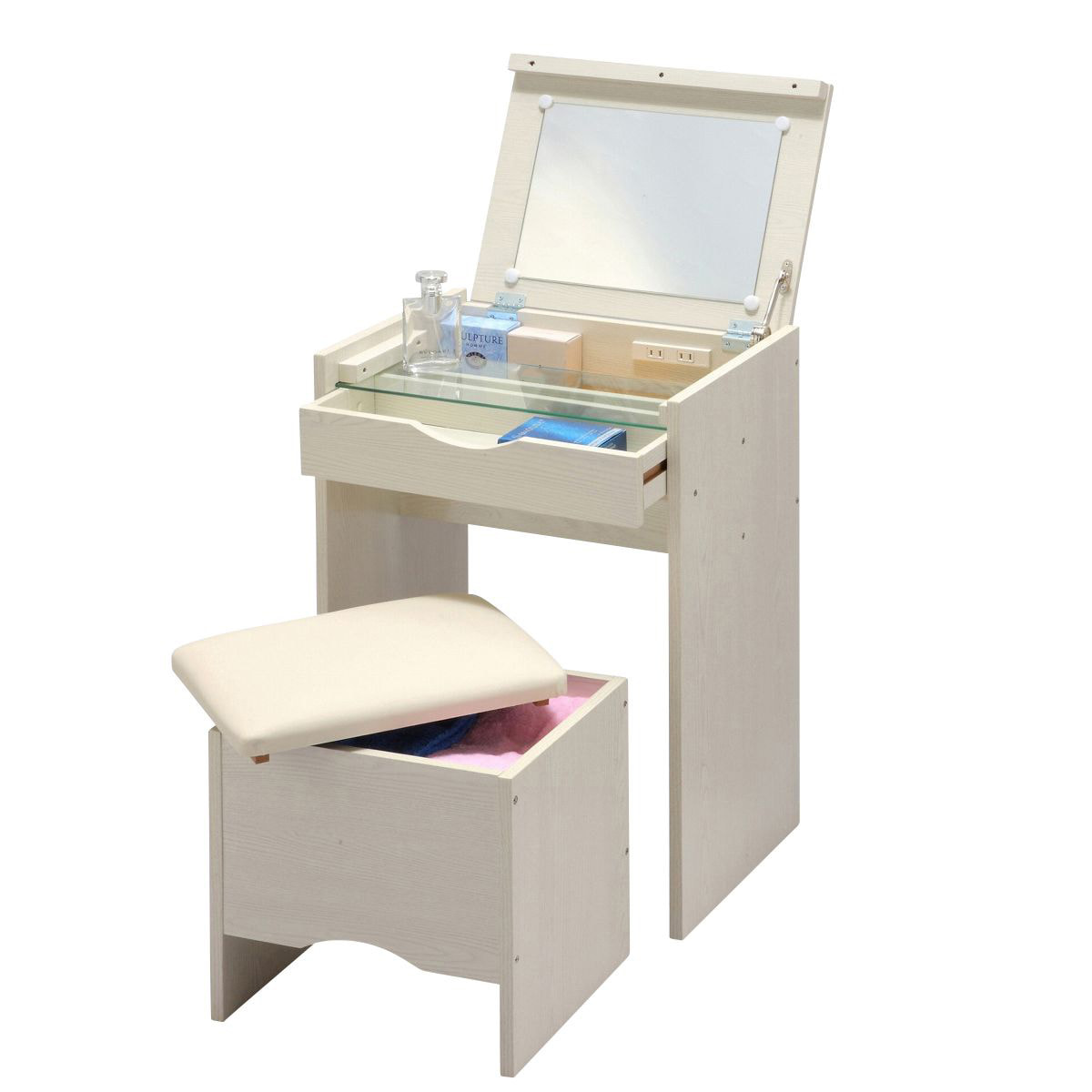 ドレッサーセット（スツール付）マットホワイトの通販・卸売り | アイ