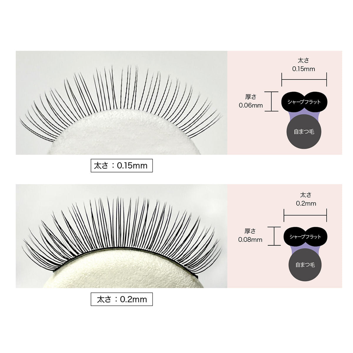BL】＃フラットラッシュ[Cカール 太さ0.20 長さ11mm］の通販・卸売り