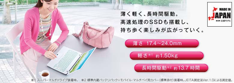 今までに発表した主な製品（モバイルPC LIFEBOOK（ライフブック） SH