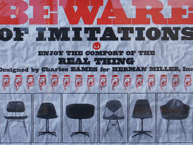 Beware of Imitations Poster w/ 49 Original Frame | 4ROOM