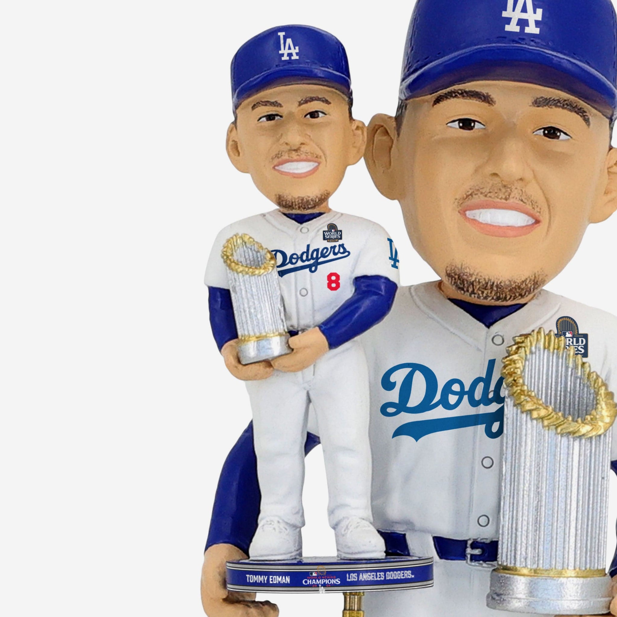 Tommy Edman Los Angeles Dodgers 2024 World Series Champions Bobble