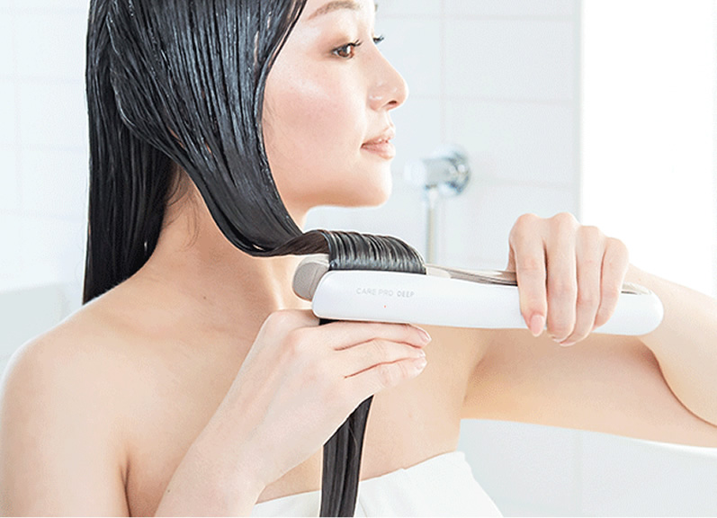 正規販売店】ケアプロ ディープ 超音波アイロン 超音波トリートメント